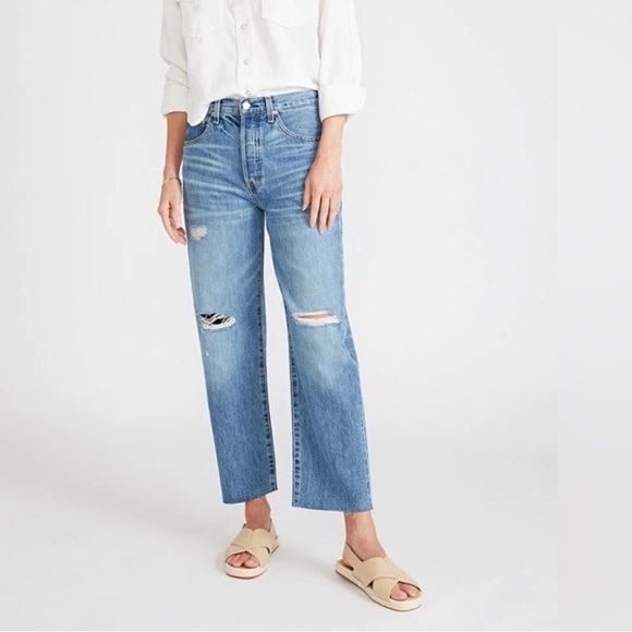 Ética Distressed Blue Jeans - Tyler Vintage Straight cut - Picture 11 of 15